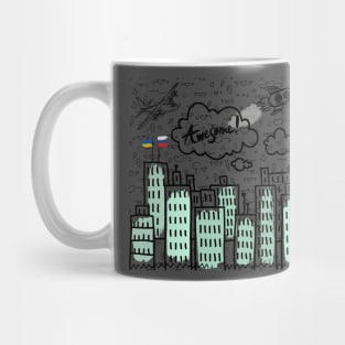 Doodle - Ukraine Russia at Peace Mug